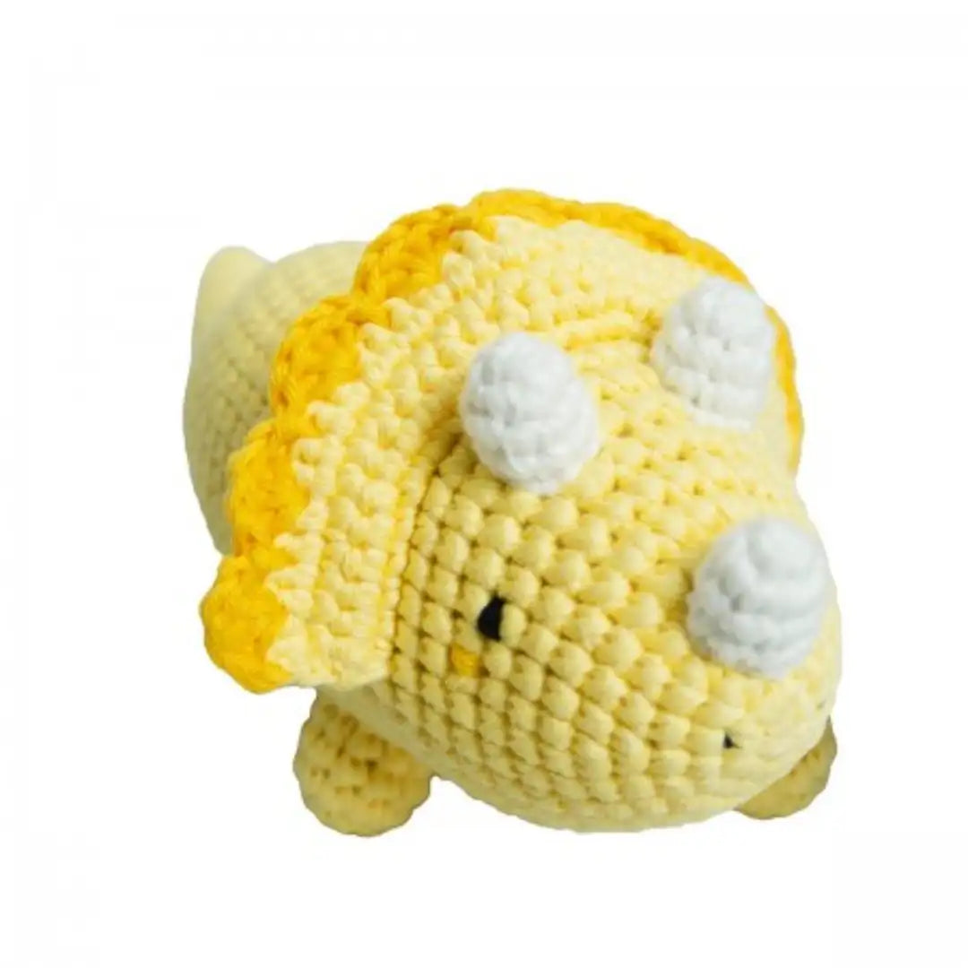 Crochet plush toy - Triceratops Soft Rattle
