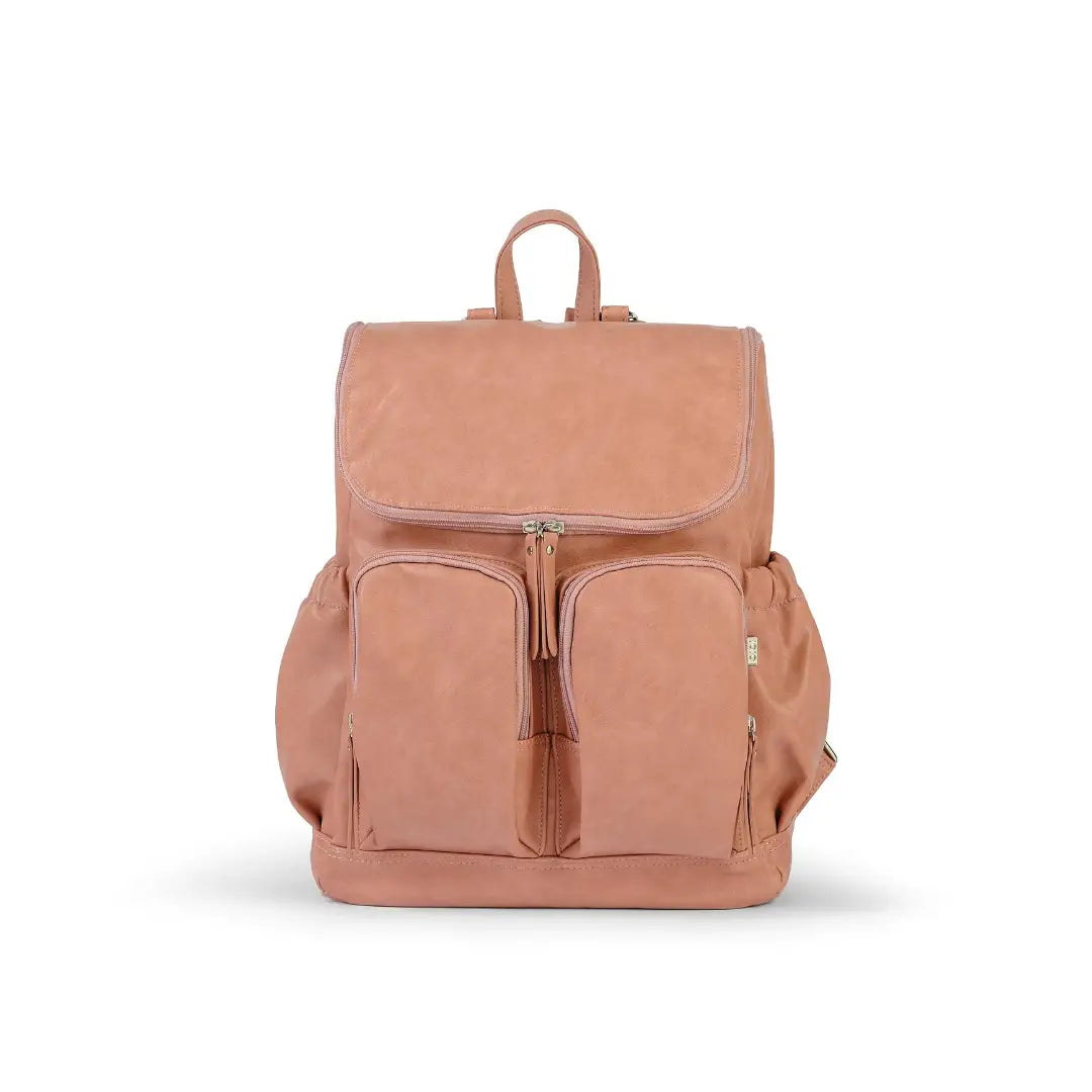OiOi Vegan Leather Nappy Backpack - Dusty Rose