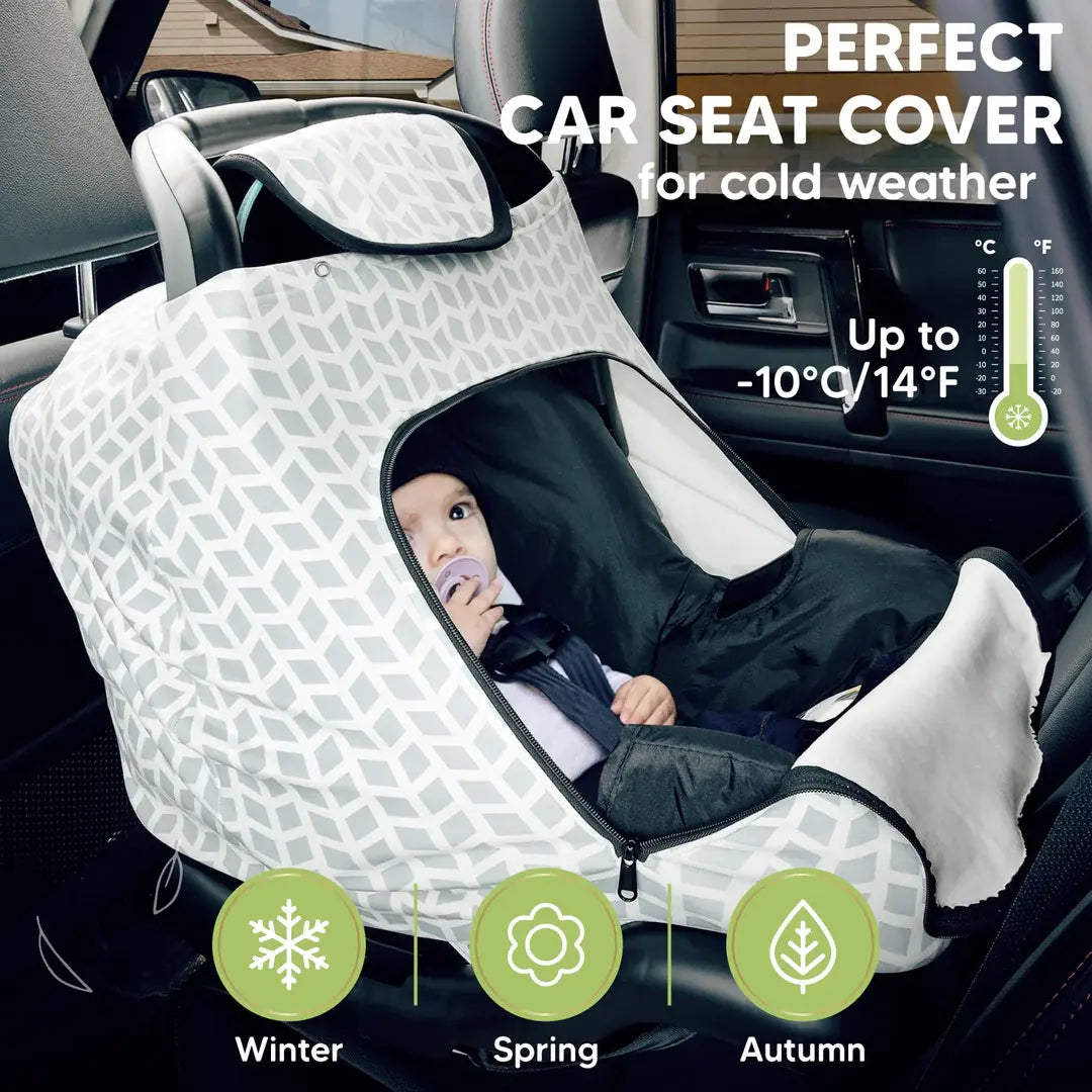 Cold weather shop car seat cover