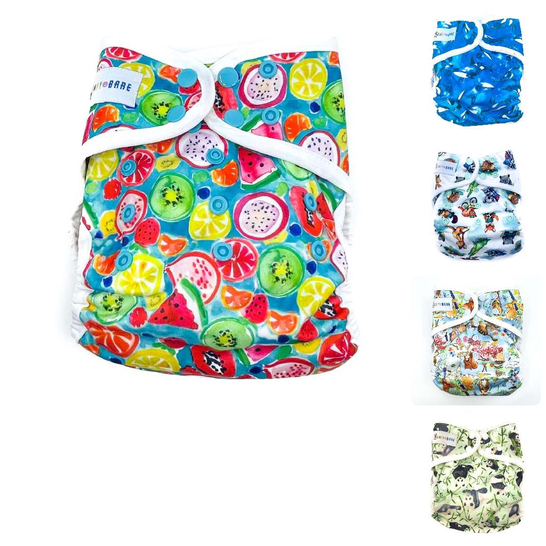 Honey Wrap Cloth Nappies Covers - OSFM - Baby Bare