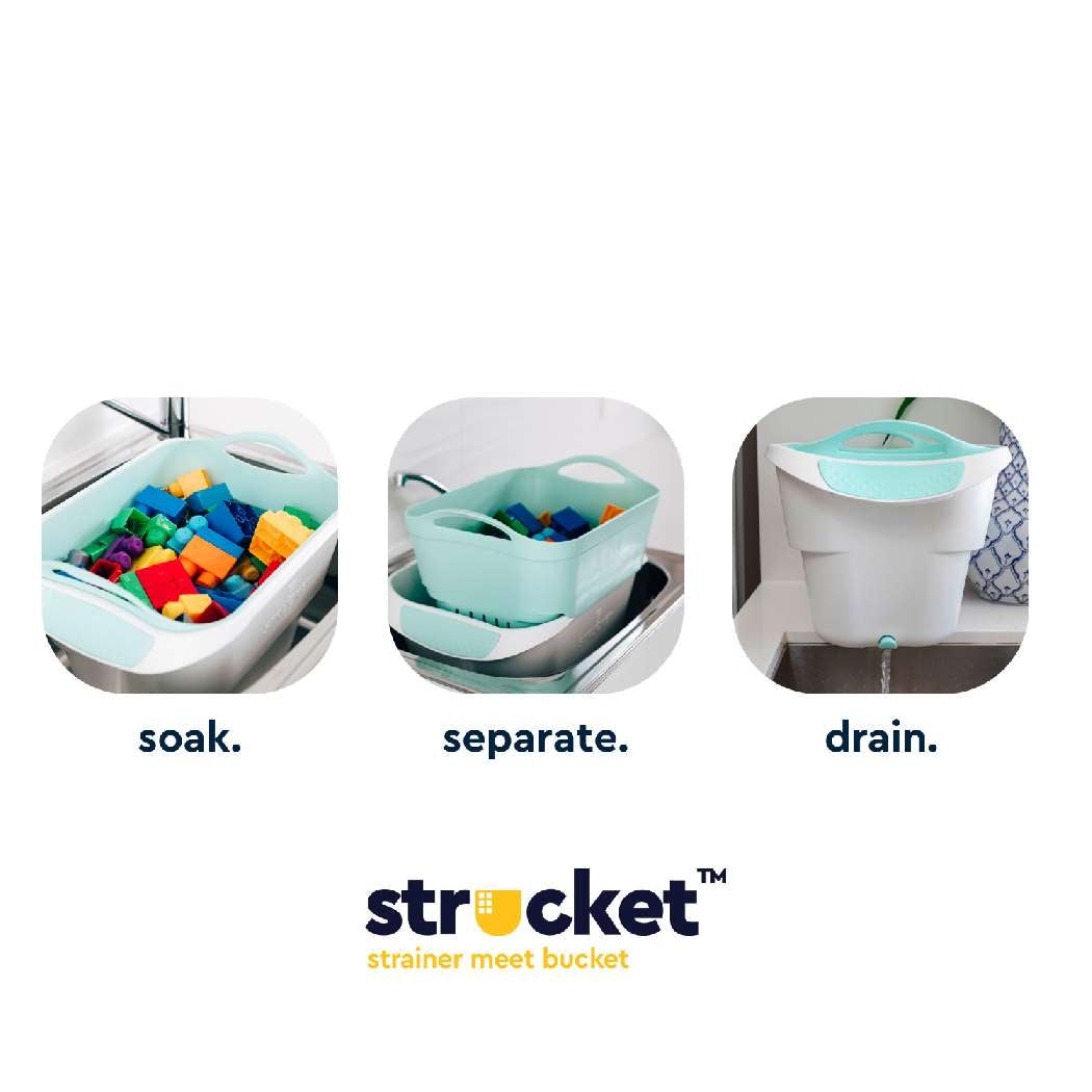 Laundry Soaking Wash Bucket with Strainer - Strucket