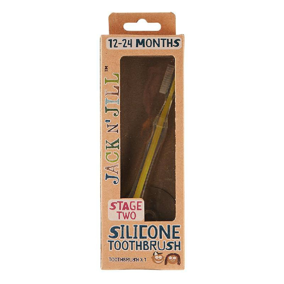 Silicone Toothbrush Stage Two (1-2 years) - Jack N' Jill
