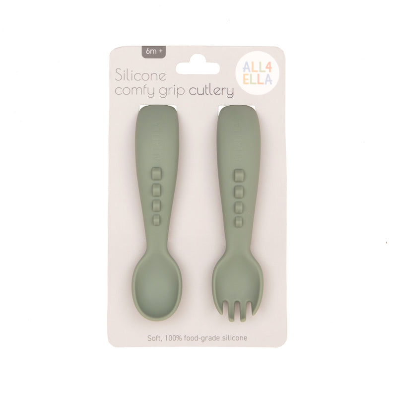 All4Ella - Silicone comfy grip cutlery