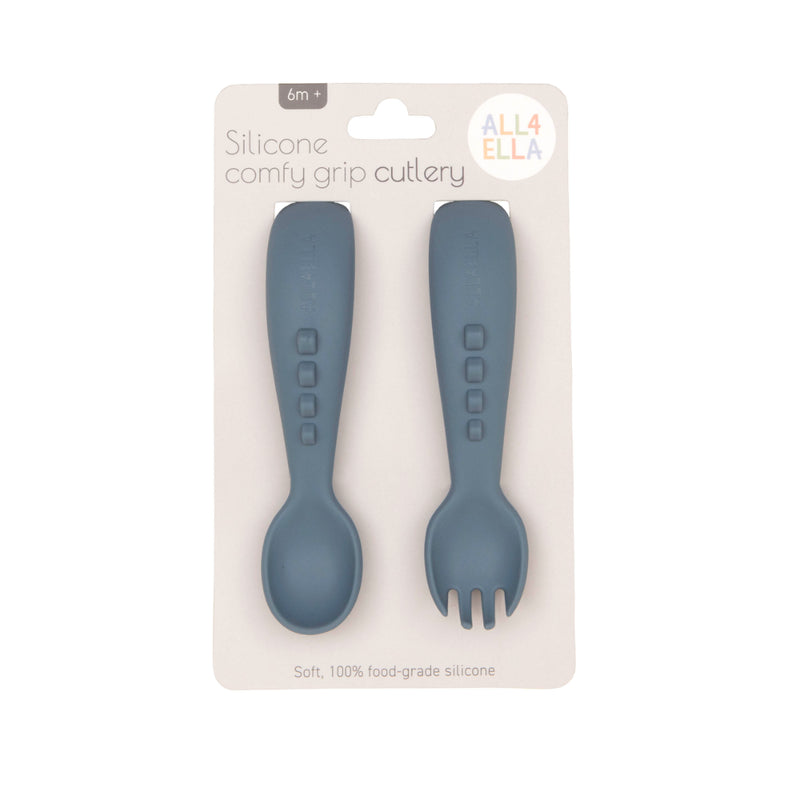 All4Ella - Silicone comfy grip cutlery