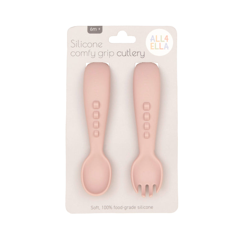 All4Ella - Silicone comfy grip cutlery