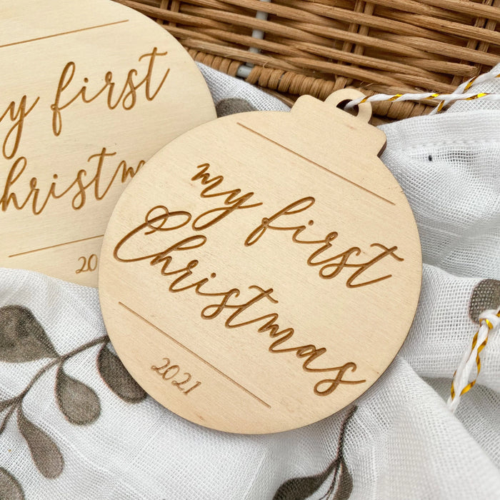 One Chew Three - My First Christmas Decoration - Christmas Script (NO YEAR)