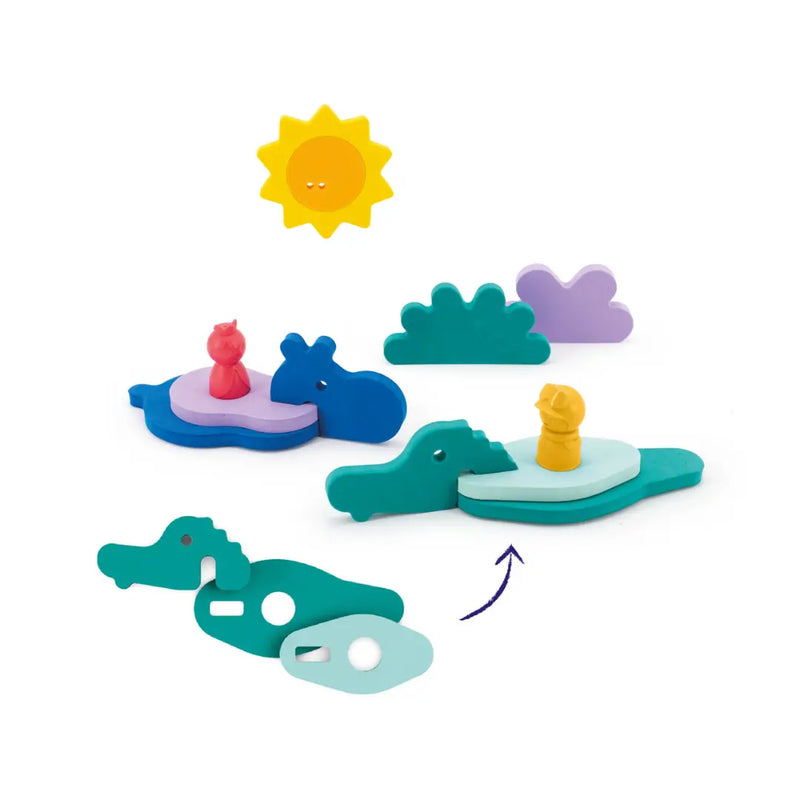 Puzzle Friends Bath Foam Toys
