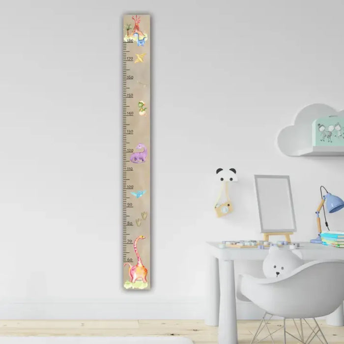 Wooden growth chart - dinosaur