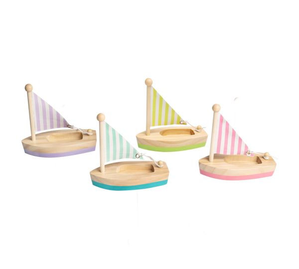 ToysLink - Wooden Toy Sail Boat - Various