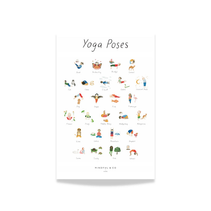 Mindful and Co Kids - Yoga Poses Print