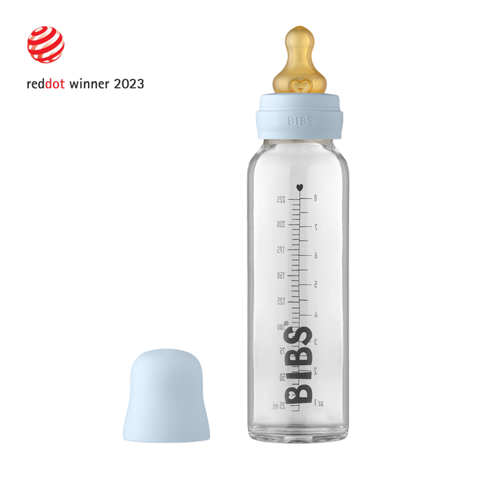 Glass Baby Bottle 225ml - BIBS