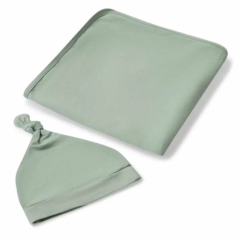 Snuggle Hunny Jersey Baby Wrap & Baby Headband or Baby Beanie Set