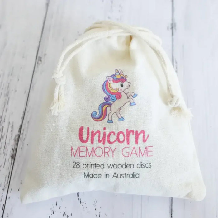 Wooden Memory Game - Unicorn