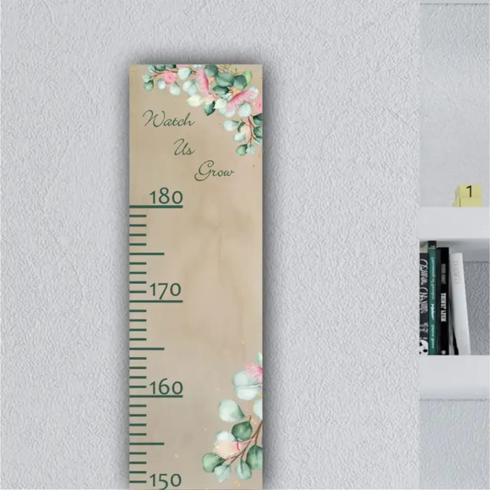 Wooden growth chart - gum blossom