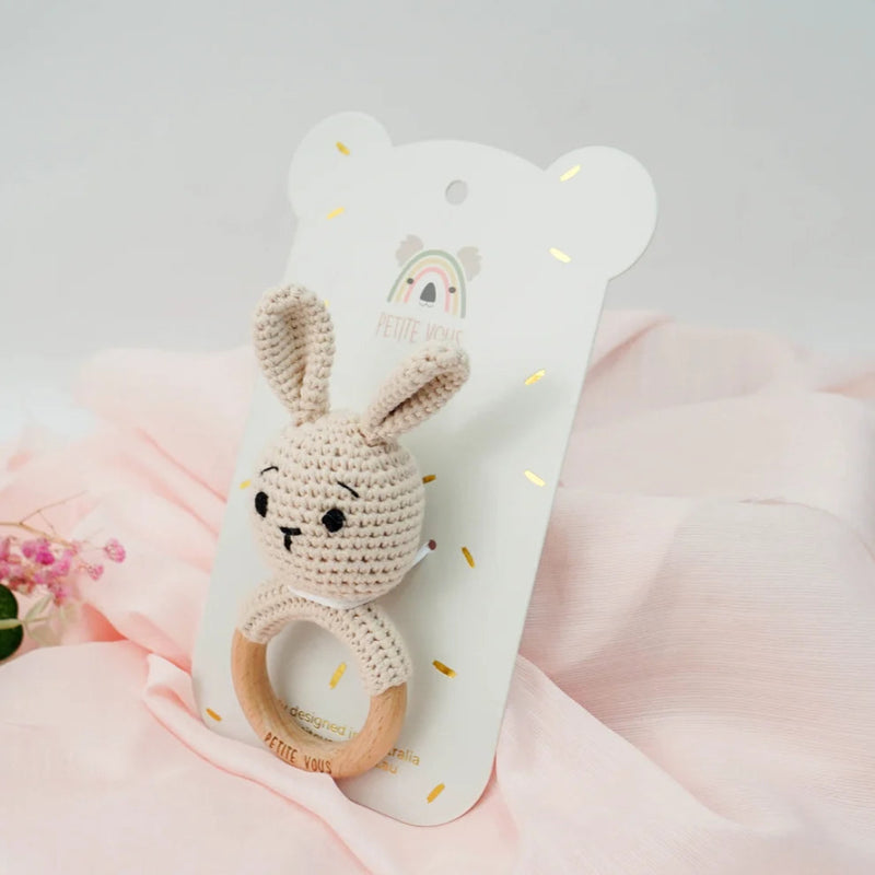 Petite Vous - 100% Cotton Crochet Ring Rattle