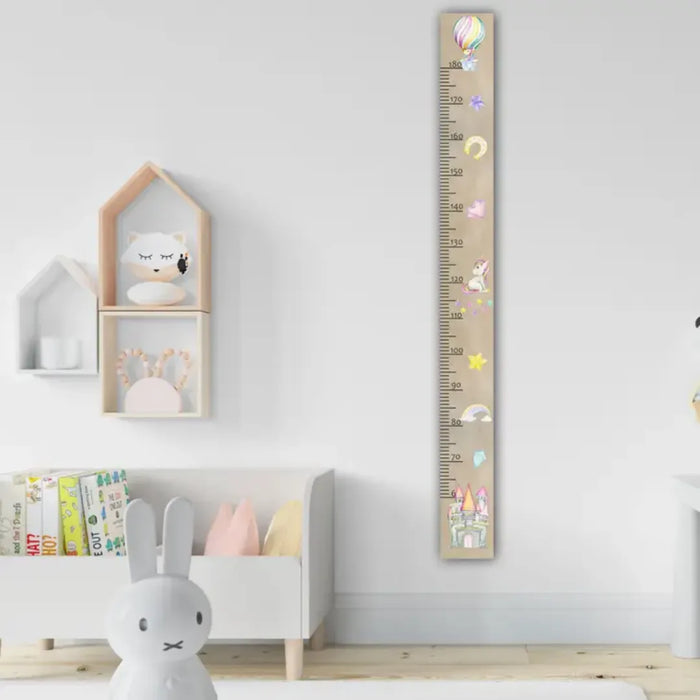 Wooden growth chart - unicorn