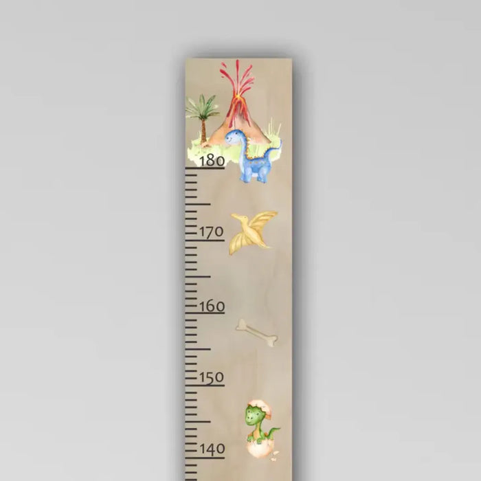 Wooden growth chart - dinosaur