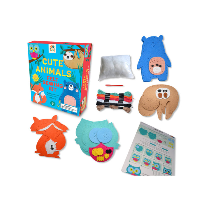 Buddy & Barney - Cute Animals Felt Sewing Kit