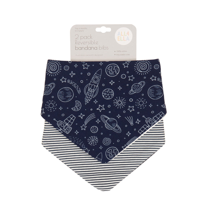 All4Ella - Reversible Bandana Bibs 2pack