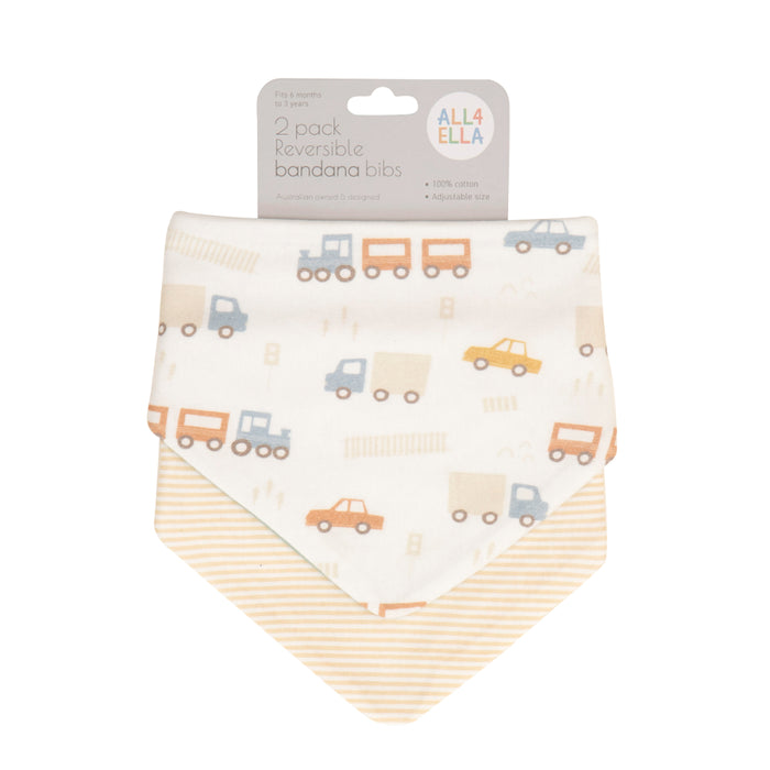 All4Ella - Reversible Bandana Bibs 2pack