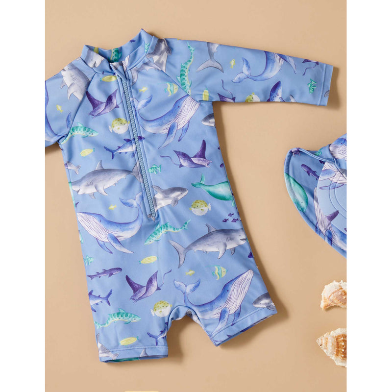 Pure Baby - Long Sleeve Rashie Sunsuit