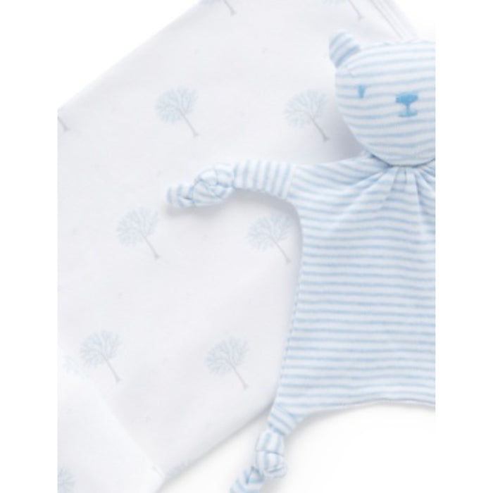 PureBaby - Bunny Rug and Snookie Pack - Pale Blue