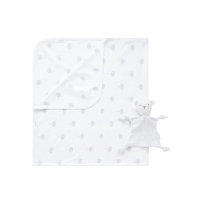 PureBaby - Bunny Rug and Snookie Pack - Pale Grey