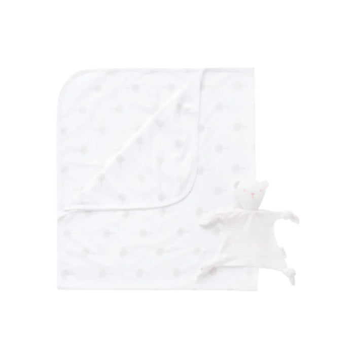 PureBaby - Bunny Rug and Snookie Pack - Pale Pink