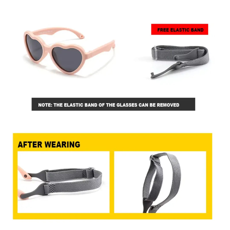 Baby Polarized Heart Sunglasses (0-24 months)