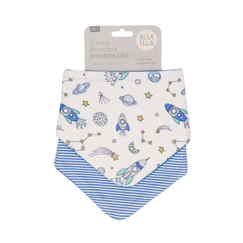 All4Ella - Reversible Bandana Bibs 2pack