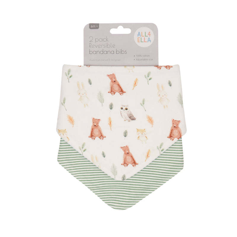 All4Ella - Reversible Bandana Bibs 2pack