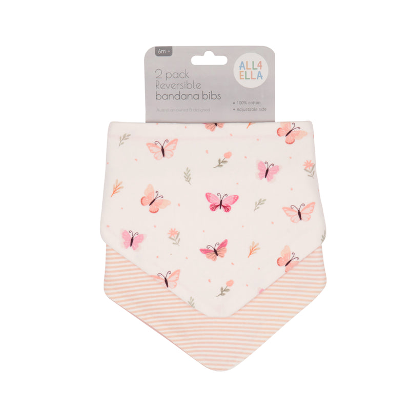 All4Ella - Reversible Bandana Bibs 2pack