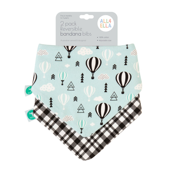 All4Ella - Reversible Bandana Bibs 2pack