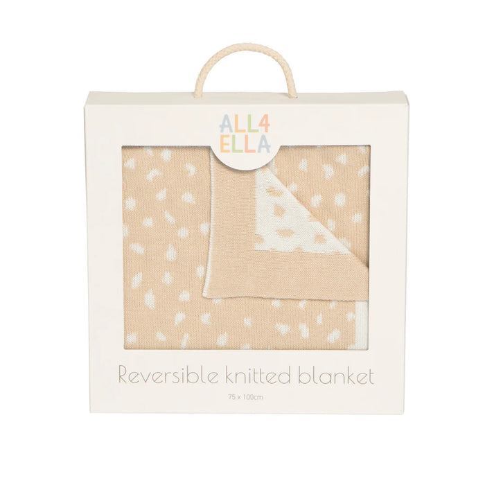 All4Ella - Reversible knitted blanket