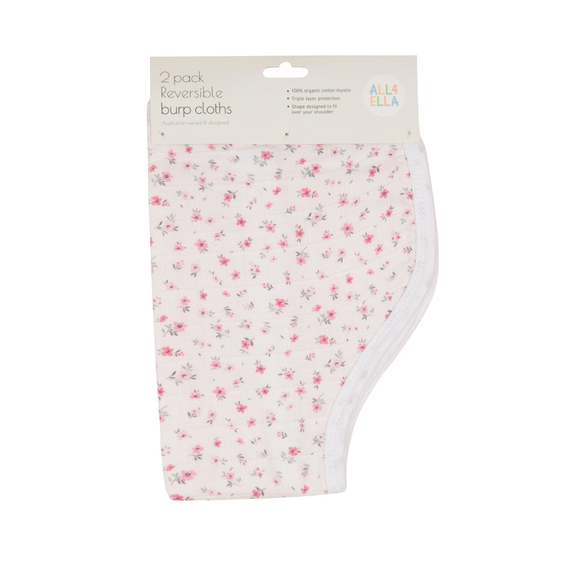 All4Ella - Organic Burp Cloths - 2pack