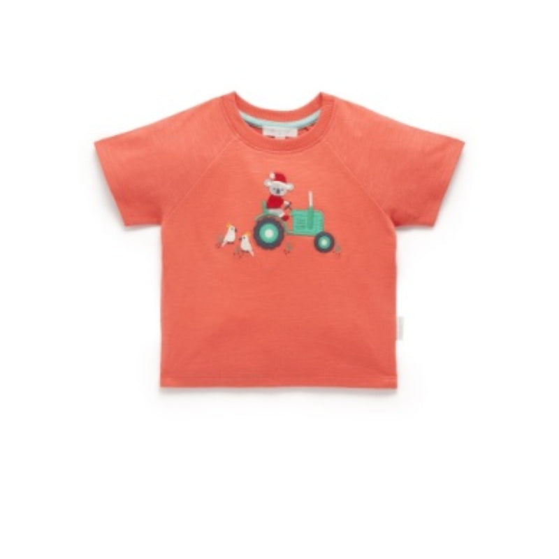 PureBaby - Christmas Farm T-Shirt no frill