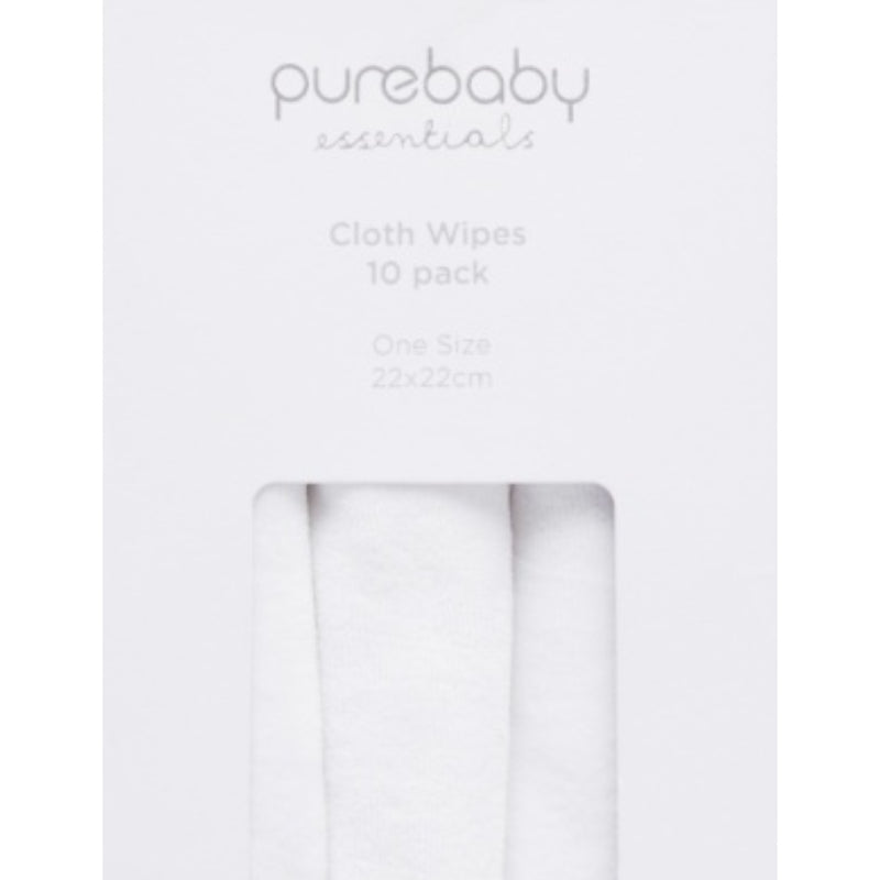 PureBaby - Cloth Wipes 10 Pack