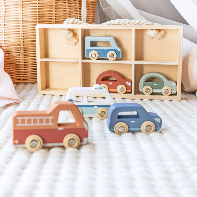 Speedy Monkey Car Display Case with 6 Cars