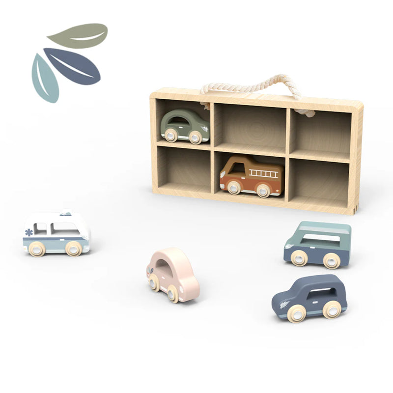 Speedy Monkey Car Display Case with 6 Cars
