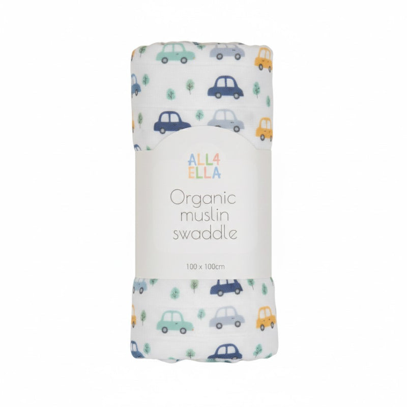 All4Ella - 100% Organic Cotton Muslin Swaddles