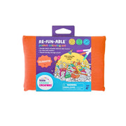 Re-Fun-Able pocket colouring set packaging on a gradient background