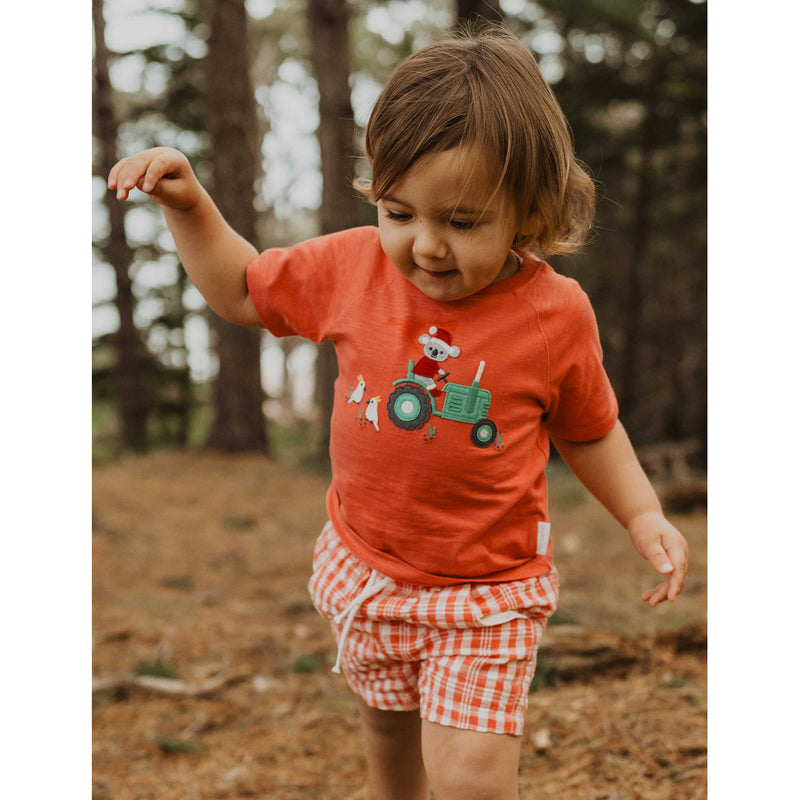PureBaby - Christmas Farm T-Shirt no frill