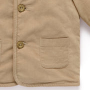Purebaby Corduroy shearling jacket pocket detail