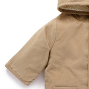Purebaby Corduroy shearling jacket sleeve details