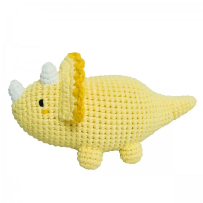 Crochet plush toy - Triceratops Soft Rattle