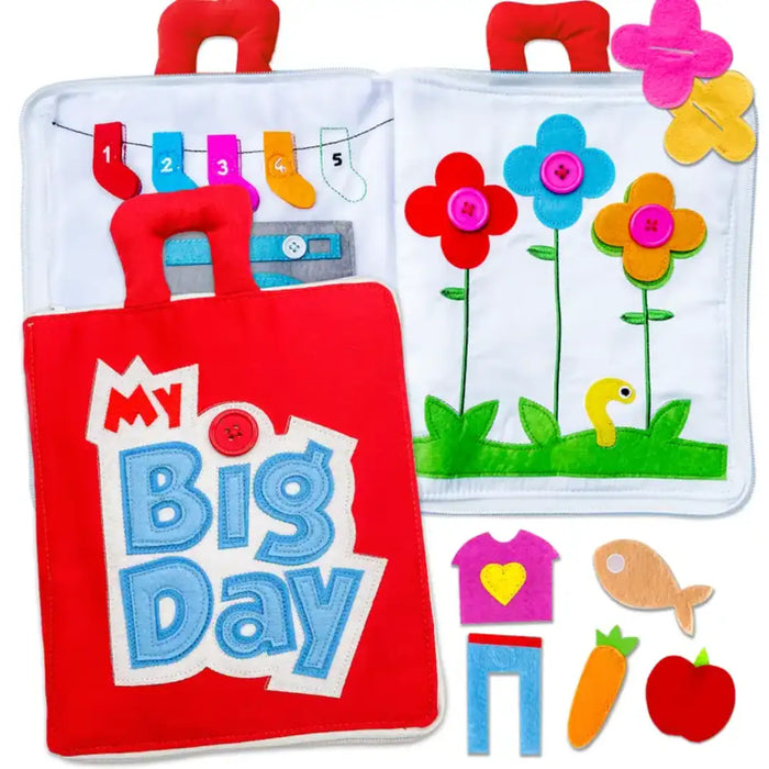 Curious Columbus - Fabric Activity Book - My Big Day