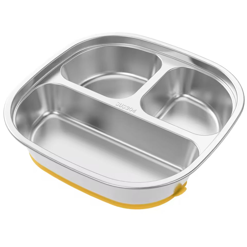 Bellelis – Stainless Steel Suction Divided Baby Plate