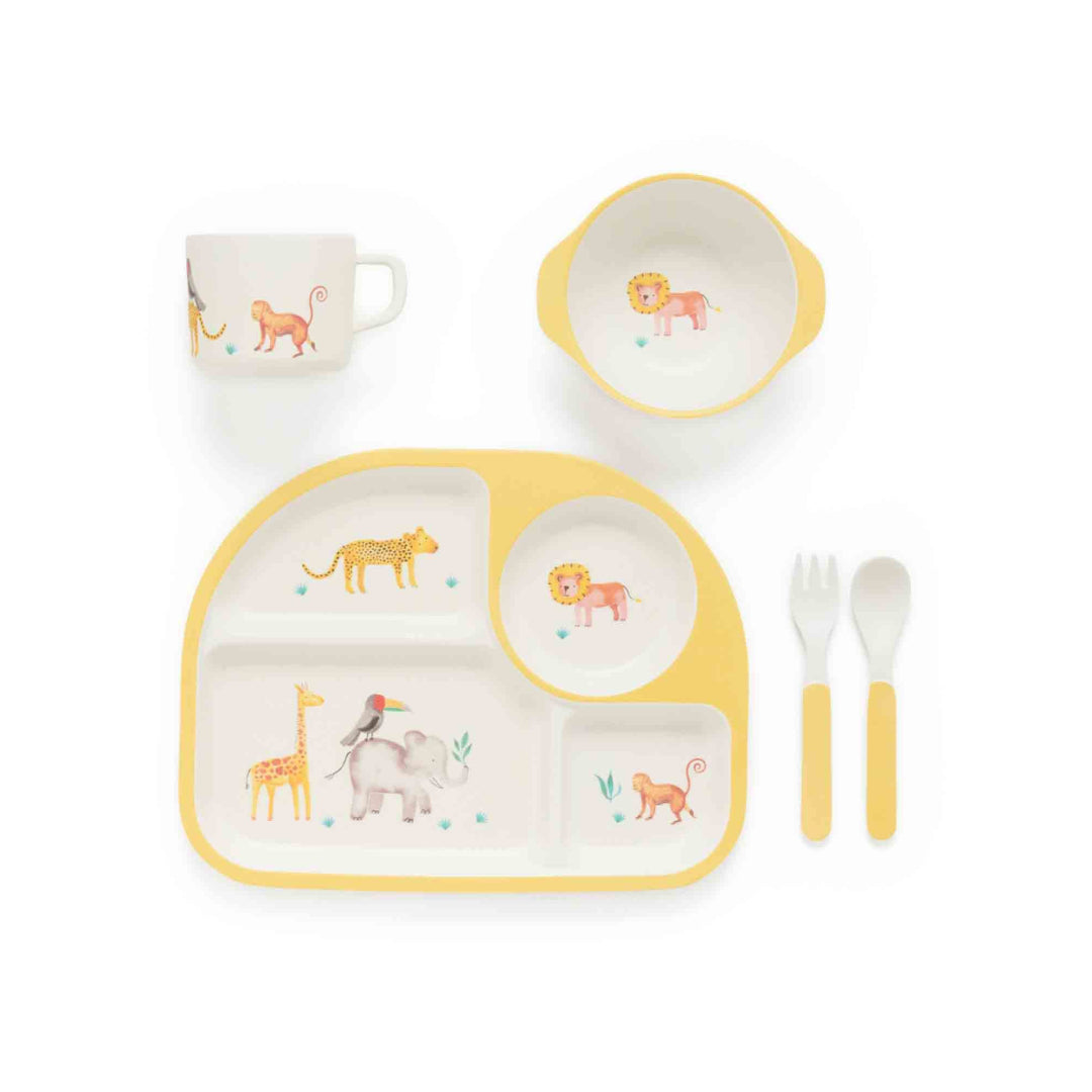 Purebaby Dinnerware Set - Safari