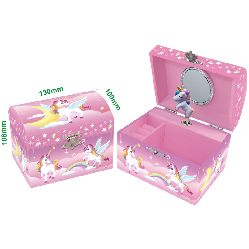 ToysLink - Dome Shape Musical Jewelry Box Ballerina & Bunny