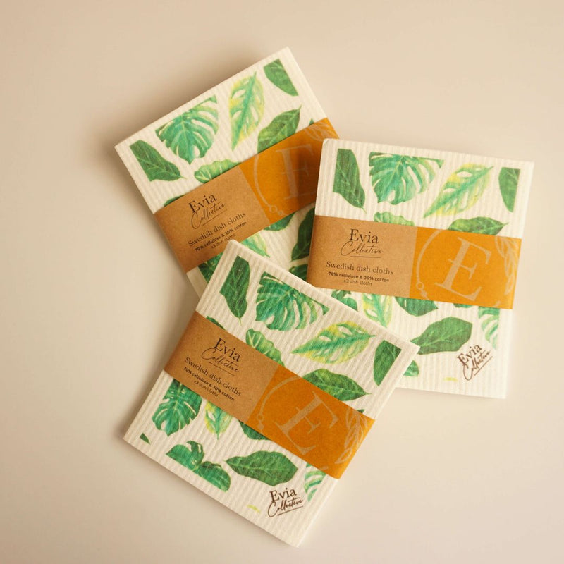 Evia Collective Swedish Dish Cloths 3pk